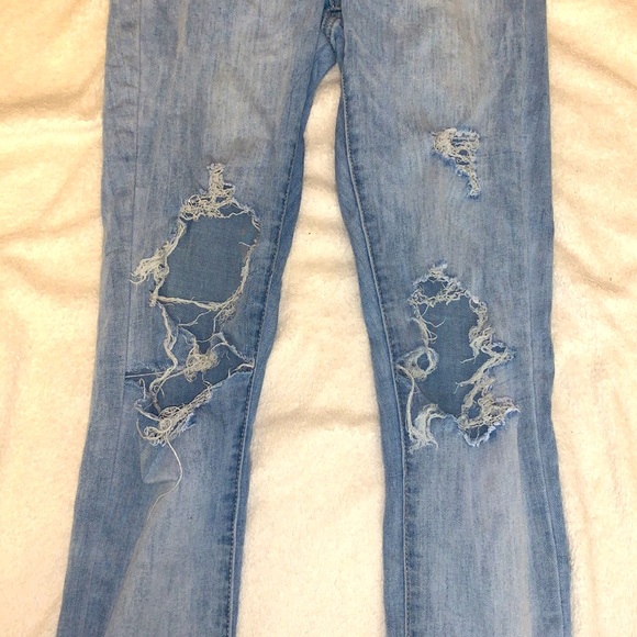 light blue ripped skinny jeans from blue notes! - Picture 2 of 4